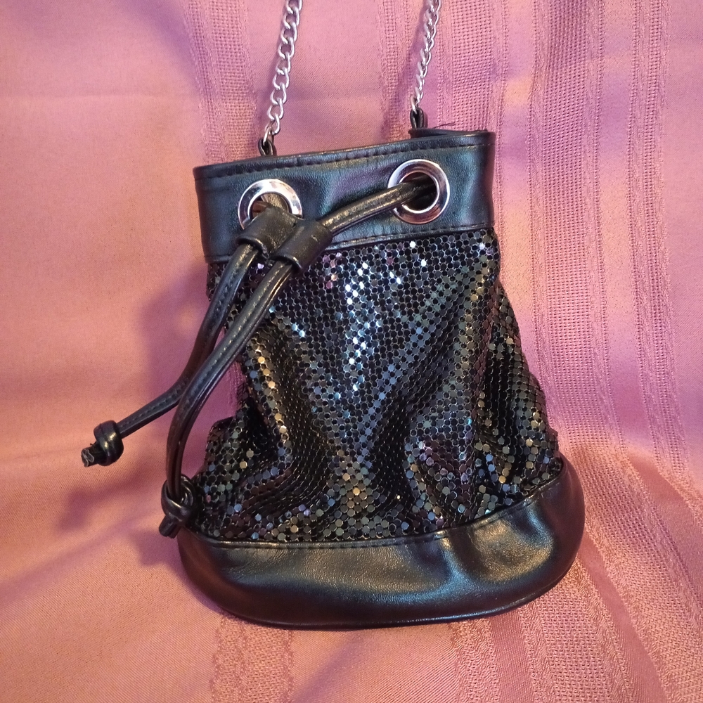 Nina Black Sequin Mini Bag